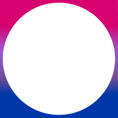Bisexual pride flag gradient frame clipart
