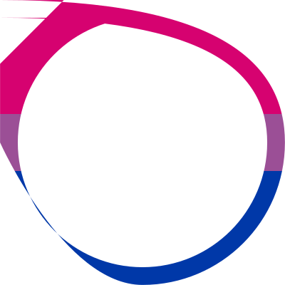 Bisexual pride flag round profile frame clipart