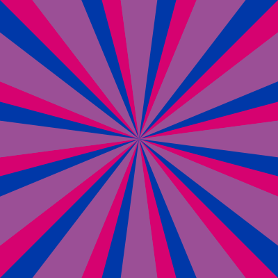 Bisexual pride starburst pink purple blue clipart