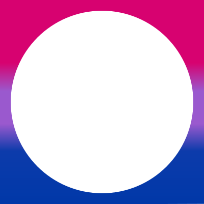 Bisexual pride wavy gradient round border clipart