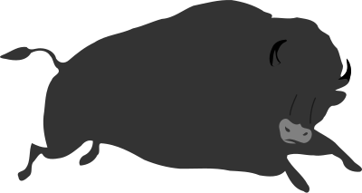 Bison bison clipart