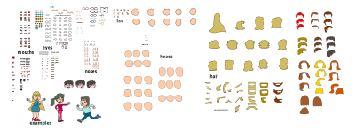 Bitclone Basic Face Kit 2 clipart