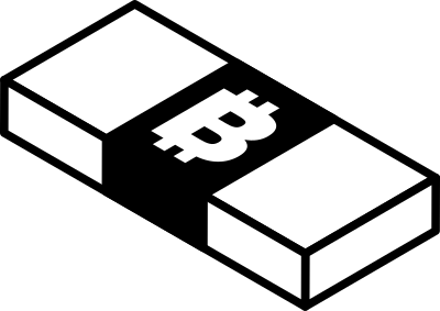 Bitcoin banknotes clipart