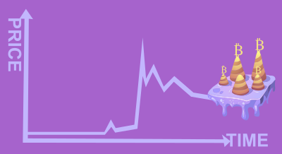 Bitcoin is a mirage clipart