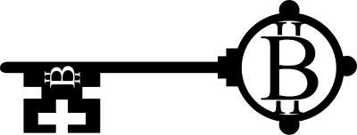 Bitcoin key clipart