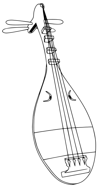 Biwa Drawing clipart
