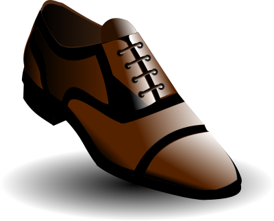 Black and brown shoes clipart