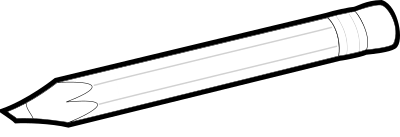 Black and White Pencil clipart