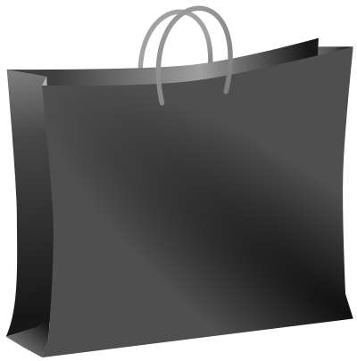 Black bag clipart