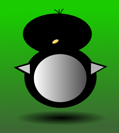 Black bird clipart