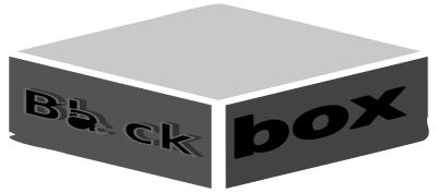 Black box abstract clipart