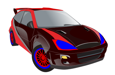 Black car clipart