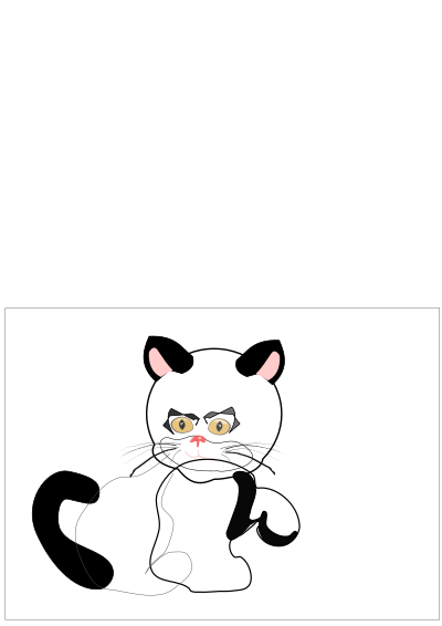 Black cat clipart