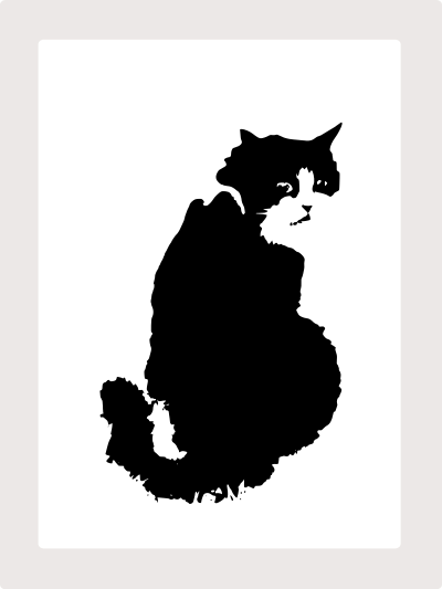 Black cat clipart