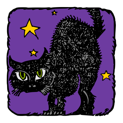 Black Cat - Colour Remix clipart