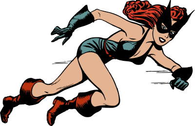 Black Cat - comics heroine clipart