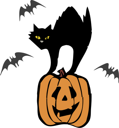 Black Cat Halloween clipart