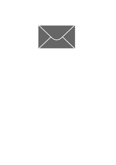 Black closed envelope clipart