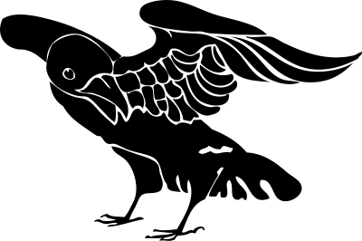 Black crow clipart