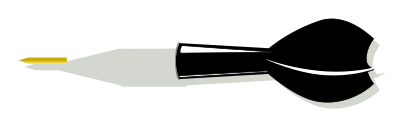 Black dart clipart