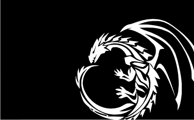 Black Dragon Flag clipart