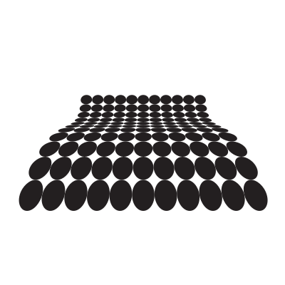 Black halftone distorted shape clipart