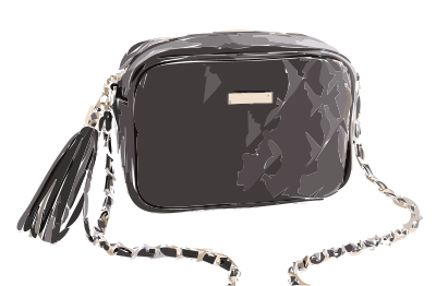 Black Leather Handbag without logo clipart