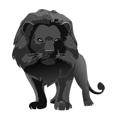 Black Lion clipart