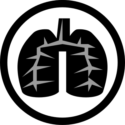 Black Lung Icon clipart