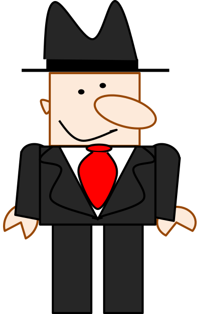 Black Man 1 clipart