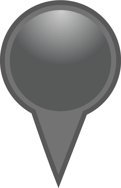 Black Map Marker clipart