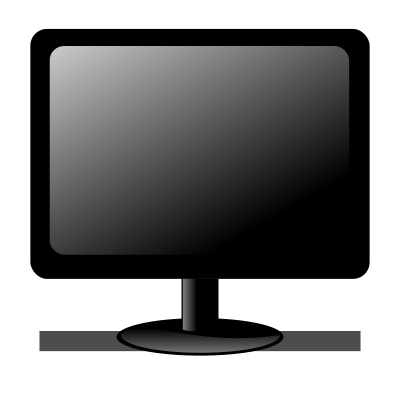 Black Monitor clipart