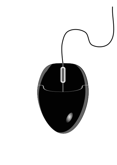 Black mouse 2 clipart