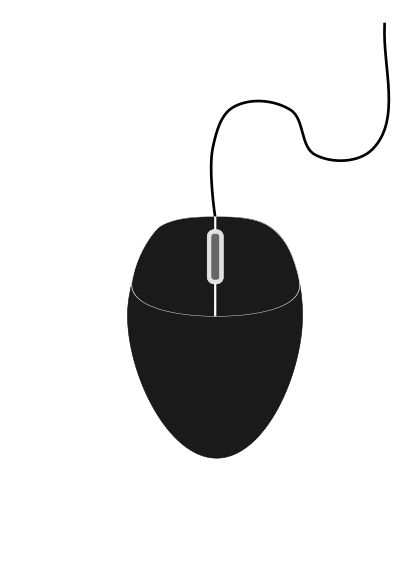 Black mouse clipart