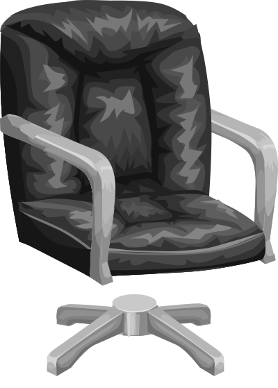 Black office chair from Glitch clipart