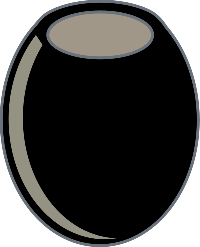 Black olive clipart