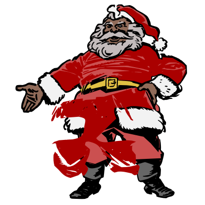 Black Santa clipart