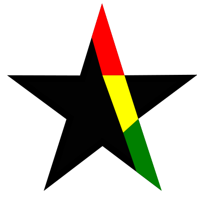 Black star Ghana clipart