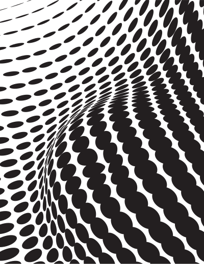 Black waving halftone pattern clipart
