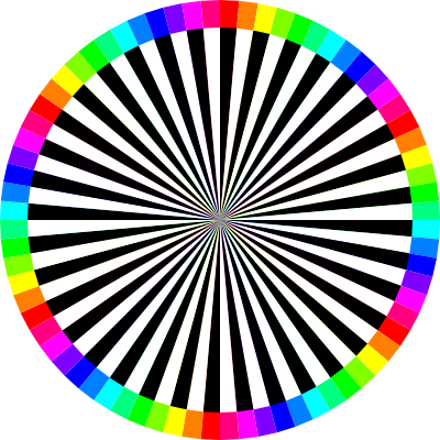 Black white and 12 color combo 72gon clipart