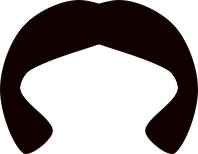 Black wig 2 clipart