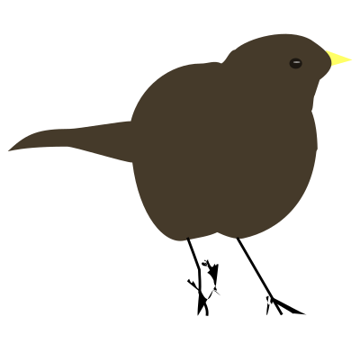 Blackbird4 clipart