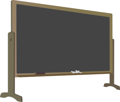 Blackboard with Stand clipart