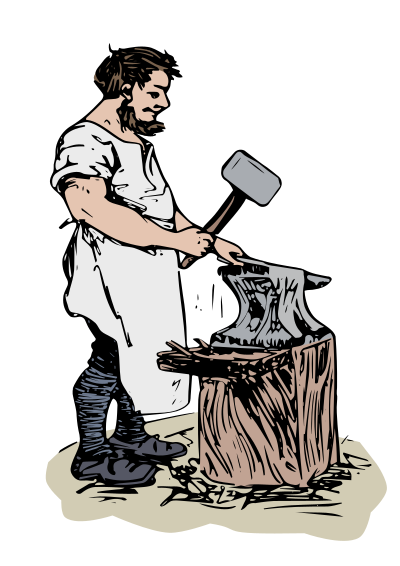 Blacksmith - Colour clipart