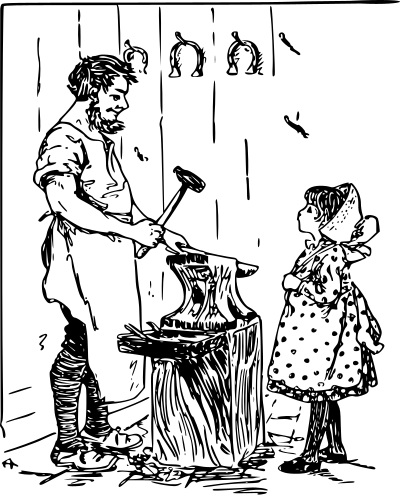Blacksmith Father clipart