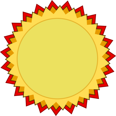 Blank Award of Medal and Achievement clipart