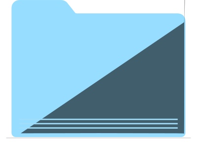 Blank Blue Folder clipart