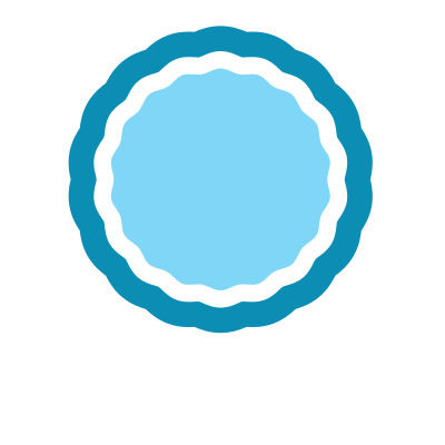 Blank blue sticker (#3) clipart