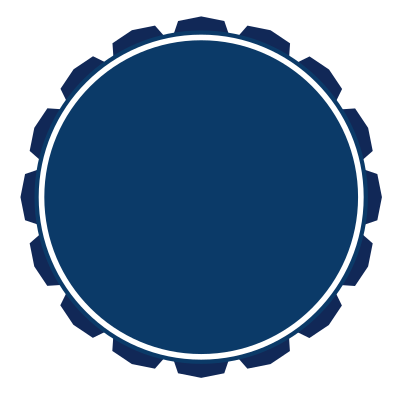 Blank blue sticker clipart