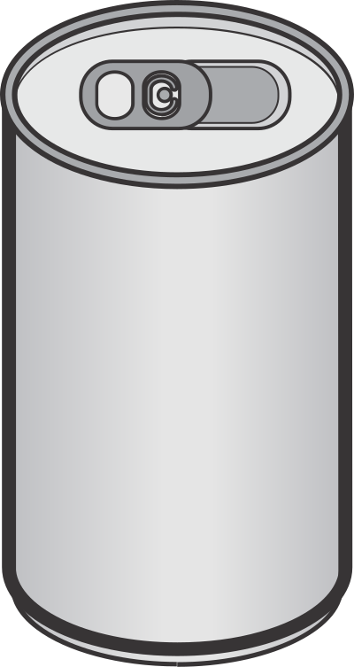 Blank can clipart